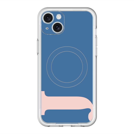 スリムプロテクションプレミアムケース with MagSafe［ オリジナル - initial color - J navy ］