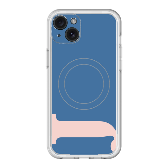 スリムプロテクションプレミアムケース with MagSafe［ オリジナル - initial color - J navy ］