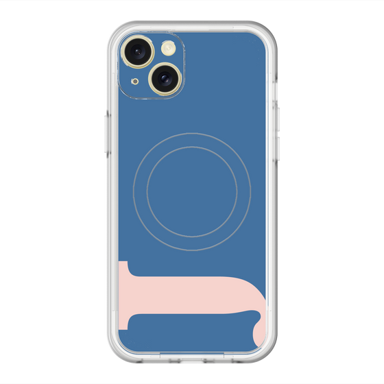 スリムプロテクションプレミアムケース with MagSafe［ オリジナル - initial color - J navy ］