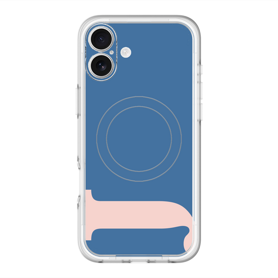 スリムプロテクションプレミアムケース with MagSafe［ オリジナル - initial color - J navy ］