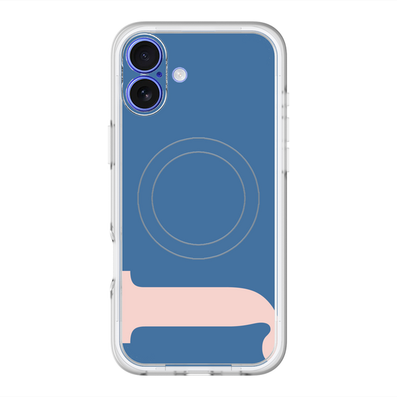 スリムプロテクションプレミアムケース with MagSafe［ オリジナル - initial color - J navy ］