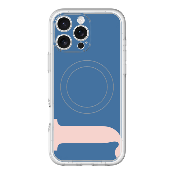 スリムプロテクションプレミアムケース with MagSafe［ オリジナル - initial color - J navy ］
