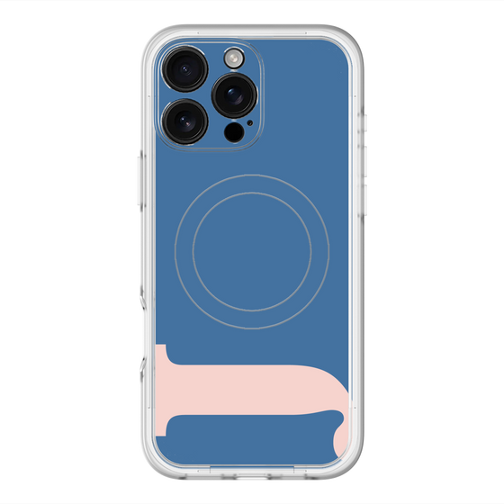 スリムプロテクションプレミアムケース with MagSafe［ オリジナル - initial color - J navy ］