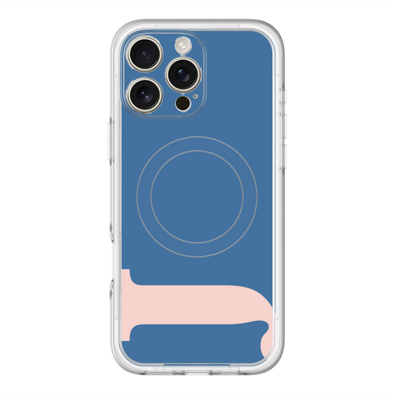 スリムプロテクションプレミアムケース with MagSafe［ オリジナル - initial color - J navy ］