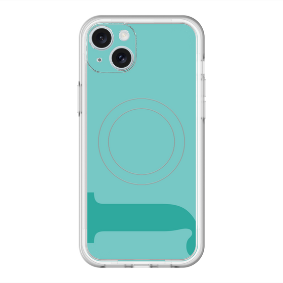 スリムプロテクションプレミアムケース with MagSafe［ オリジナル - initial color - J light green ］