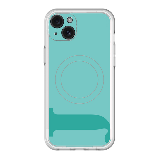 スリムプロテクションプレミアムケース with MagSafe［ オリジナル - initial color - J light green ］
