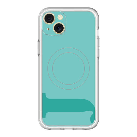 スリムプロテクションプレミアムケース with MagSafe［ オリジナル - initial color - J light green ］