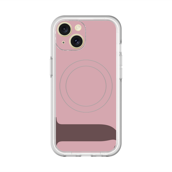 スリムプロテクションプレミアムケース with MagSafe［ オリジナル - initial color - J dusty pink ］