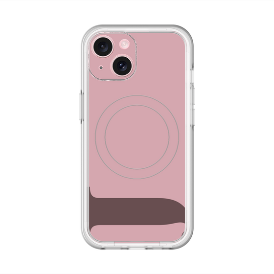 スリムプロテクションプレミアムケース with MagSafe［ オリジナル - initial color - J dusty pink ］