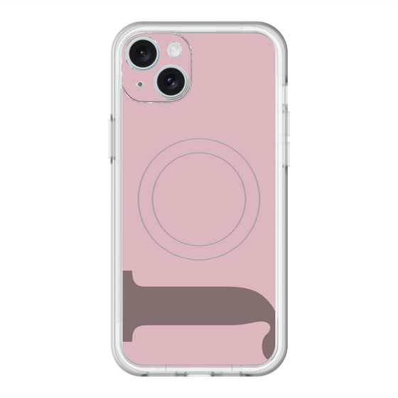 スリムプロテクションプレミアムケース with MagSafe［ オリジナル - initial color - J dusty pink ］