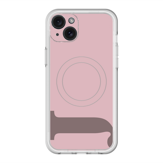 スリムプロテクションプレミアムケース with MagSafe［ オリジナル - initial color - J dusty pink ］