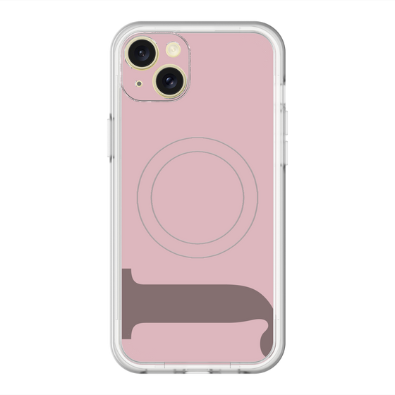 スリムプロテクションプレミアムケース with MagSafe［ オリジナル - initial color - J dusty pink ］