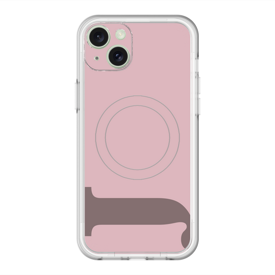 スリムプロテクションプレミアムケース with MagSafe［ オリジナル - initial color - J dusty pink ］