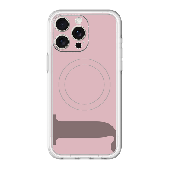スリムプロテクションプレミアムケース with MagSafe［ オリジナル - initial color - J dusty pink ］
