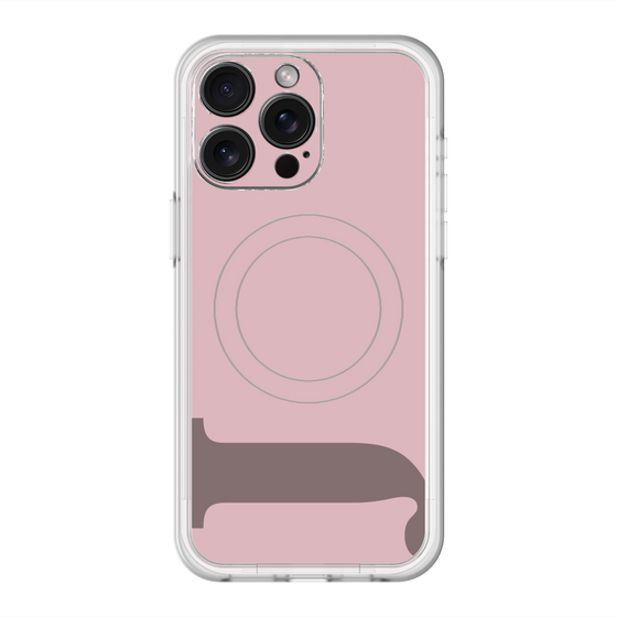 スリムプロテクションプレミアムケース with MagSafe［ オリジナル - initial color - J dusty pink ］