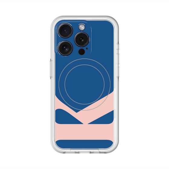 スリムプロテクションプレミアムケース with MagSafe［ オリジナル - initial color - K navy ］