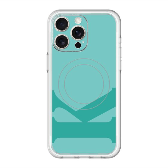 スリムプロテクションプレミアムケース with MagSafe［ オリジナル - initial color - K light green ］