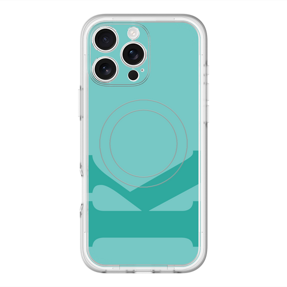 スリムプロテクションプレミアムケース with MagSafe［ オリジナル - initial color - K light green ］