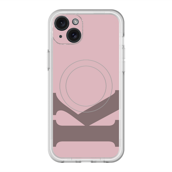 スリムプロテクションプレミアムケース with MagSafe［ オリジナル - initial color - K dusty pink ］