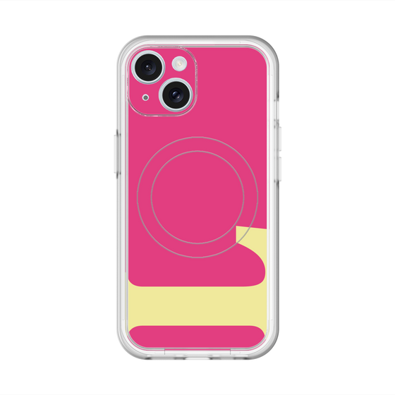 スリムプロテクションプレミアムケース with MagSafe［ オリジナル - initial color - L pink ］