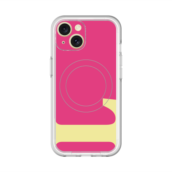 スリムプロテクションプレミアムケース with MagSafe［ オリジナル - initial color - L pink ］