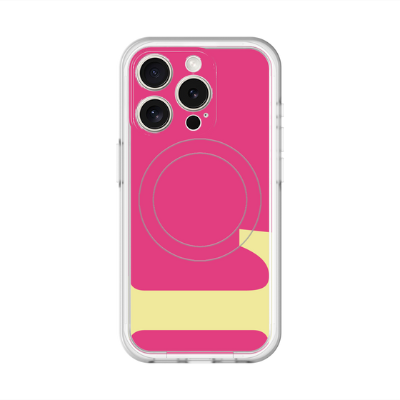 スリムプロテクションプレミアムケース with MagSafe［ オリジナル - initial color - L pink ］