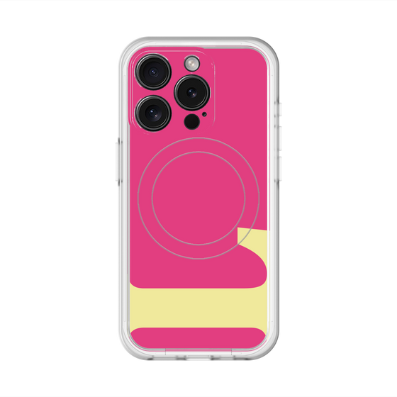 スリムプロテクションプレミアムケース with MagSafe［ オリジナル - initial color - L pink ］