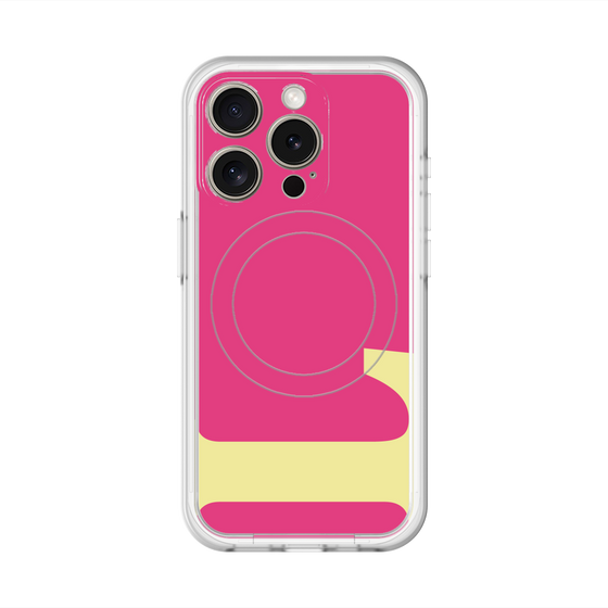 スリムプロテクションプレミアムケース with MagSafe［ オリジナル - initial color - L pink ］