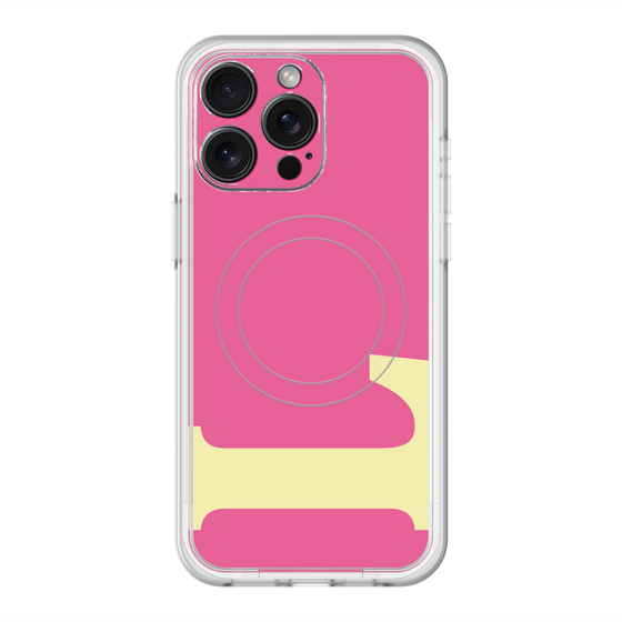スリムプロテクションプレミアムケース with MagSafe［ オリジナル - initial color - L pink ］