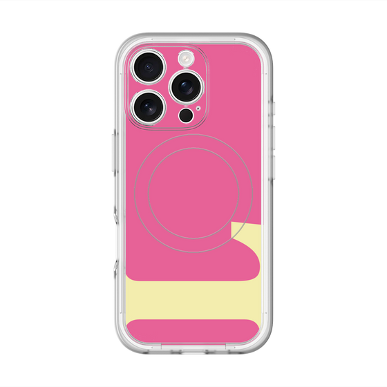 スリムプロテクションプレミアムケース with MagSafe［ オリジナル - initial color - L pink ］