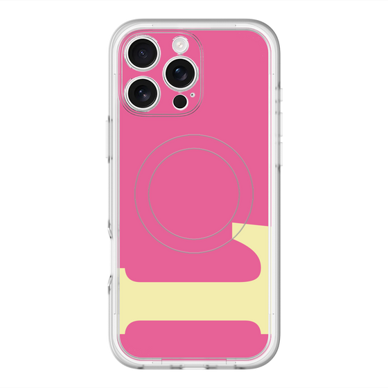 スリムプロテクションプレミアムケース with MagSafe［ オリジナル - initial color - L pink ］
