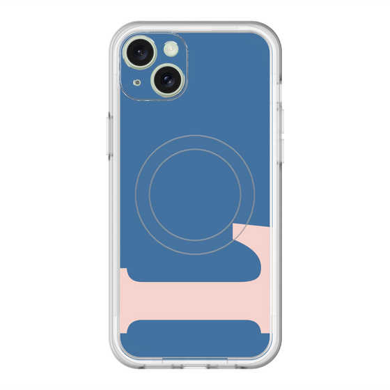 スリムプロテクションプレミアムケース with MagSafe［ オリジナル - initial color - L navy ］