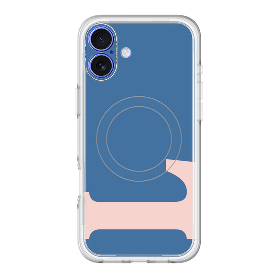スリムプロテクションプレミアムケース with MagSafe［ オリジナル - initial color - L navy ］