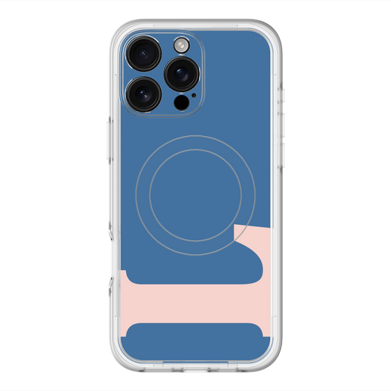 スリムプロテクションプレミアムケース with MagSafe［ オリジナル - initial color - L navy ］