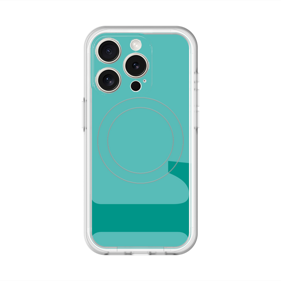 スリムプロテクションプレミアムケース with MagSafe［ オリジナル - initial color - L light green ］