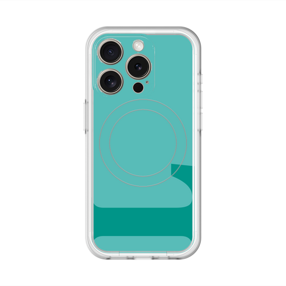 スリムプロテクションプレミアムケース with MagSafe［ オリジナル - initial color - L light green ］