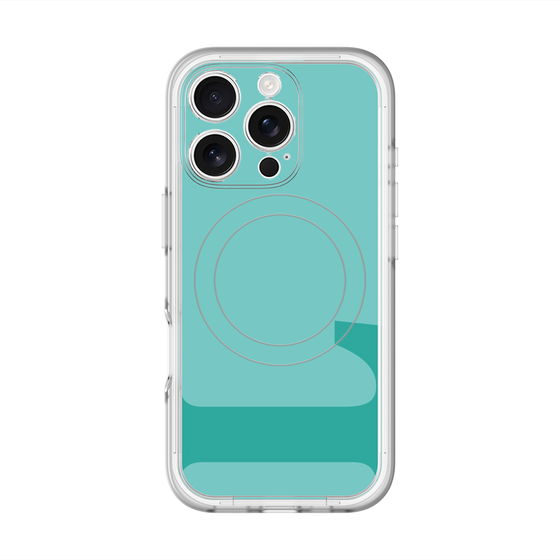 スリムプロテクションプレミアムケース with MagSafe［ オリジナル - initial color - L light green ］