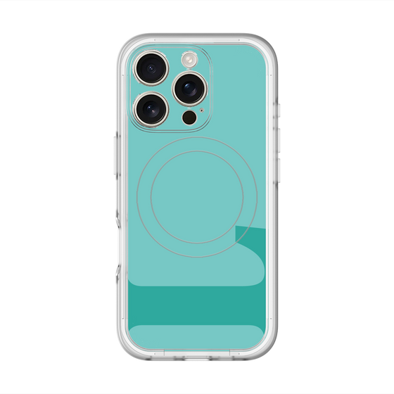 スリムプロテクションプレミアムケース with MagSafe［ オリジナル - initial color - L light green ］