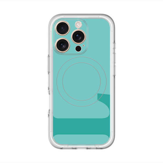 スリムプロテクションプレミアムケース with MagSafe［ オリジナル - initial color - L light green ］