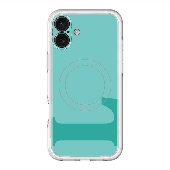 スリムプロテクションプレミアムケース with MagSafe［ オリジナル - initial color - L light green ］