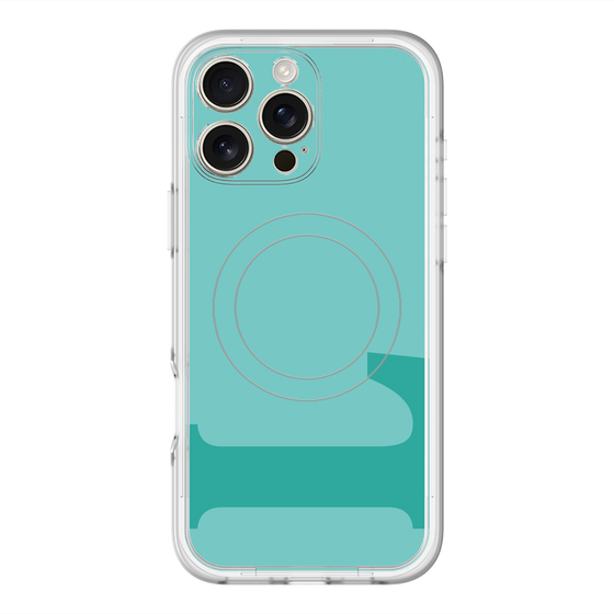 スリムプロテクションプレミアムケース with MagSafe［ オリジナル - initial color - L light green ］