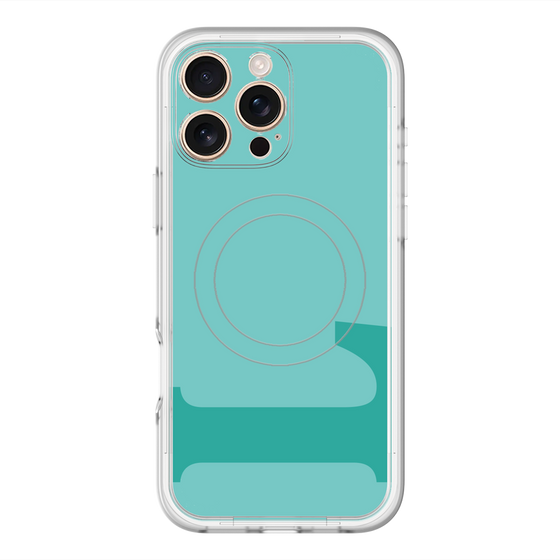 スリムプロテクションプレミアムケース with MagSafe［ オリジナル - initial color - L light green ］