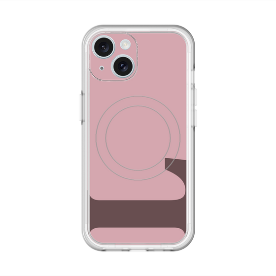 スリムプロテクションプレミアムケース with MagSafe［ オリジナル - initial color - L dusty pink ］