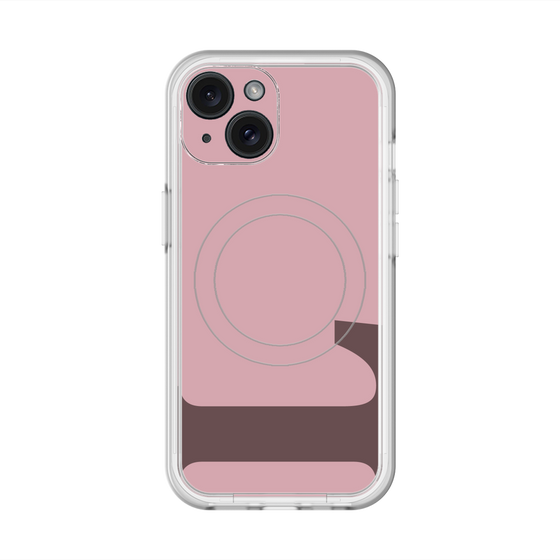 スリムプロテクションプレミアムケース with MagSafe［ オリジナル - initial color - L dusty pink ］