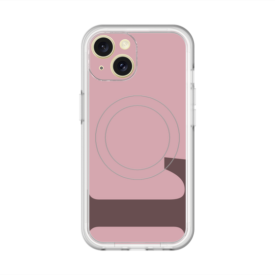 スリムプロテクションプレミアムケース with MagSafe［ オリジナル - initial color - L dusty pink ］