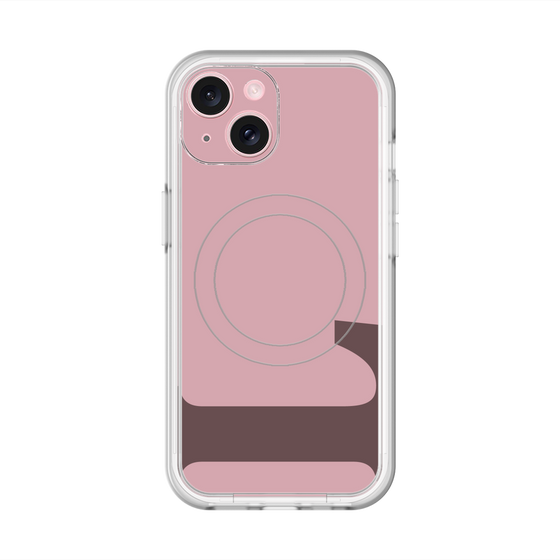 スリムプロテクションプレミアムケース with MagSafe［ オリジナル - initial color - L dusty pink ］