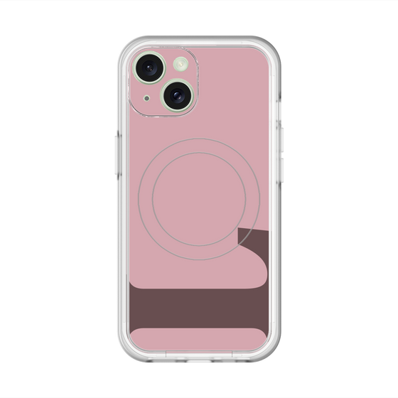 スリムプロテクションプレミアムケース with MagSafe［ オリジナル - initial color - L dusty pink ］