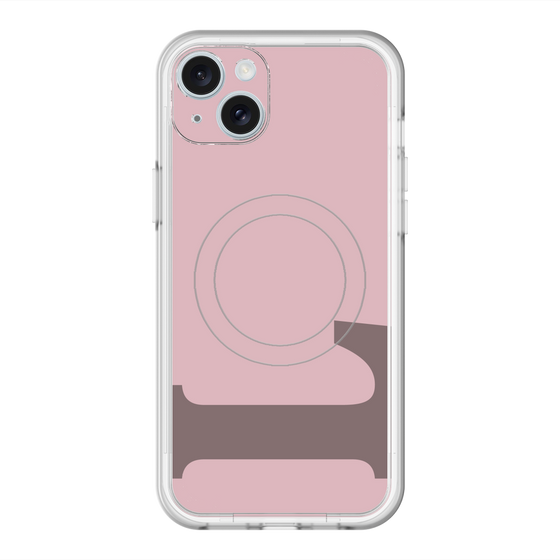 スリムプロテクションプレミアムケース with MagSafe［ オリジナル - initial color - L dusty pink ］