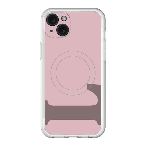 スリムプロテクションプレミアムケース with MagSafe［ オリジナル - initial color - L dusty pink ］