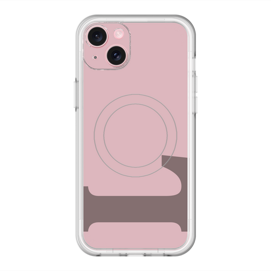 スリムプロテクションプレミアムケース with MagSafe［ オリジナル - initial color - L dusty pink ］
